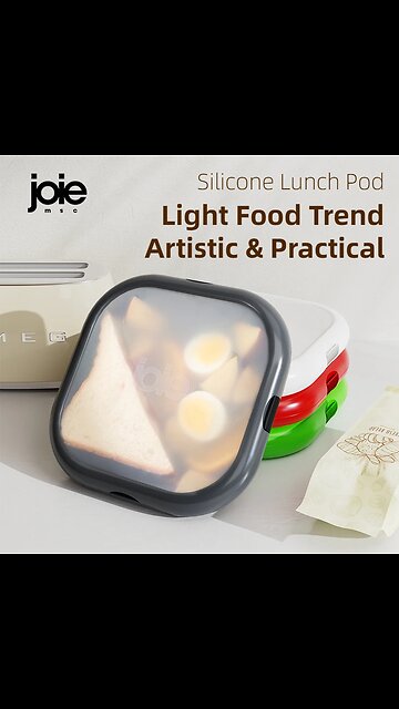 Joie Silicone Lunch Box Silicone Lid Sandwich hamburger Toast Container
