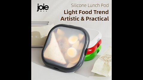 Joie Silicone Lunch Box Silicone Lid Sandwich hamburger Toast Container