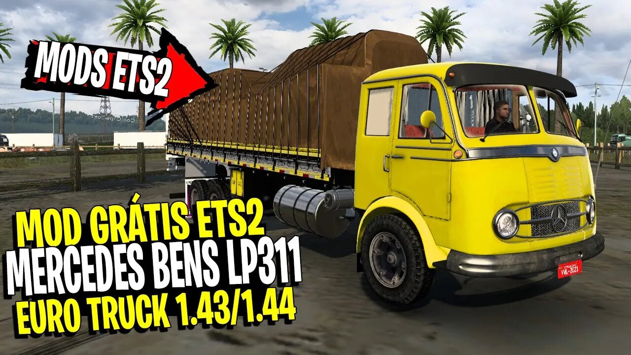 ▶️ MERCEDES BENS LP 331 MOD FREE CAMINHÃO ANTIGO EURO TRUCK SIMULATOR 2 1.44 1.43