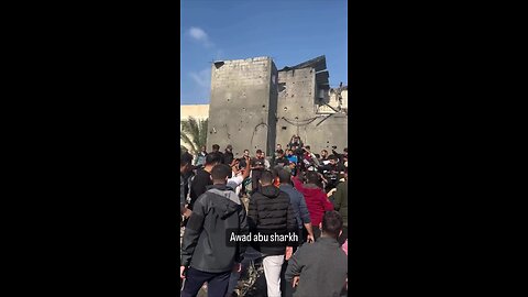 Palestinians rescue a girl from the rubble of her home