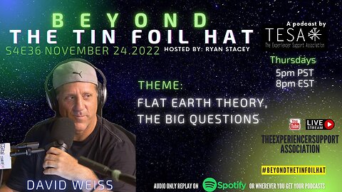 [The Experiencer Support Association] S04E36- Nov 24, 2022 – Beyond The TinFoil Hat with Ryan Stacey