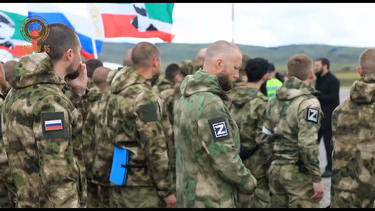 Departure of volunteers to Ukraine from training in Chechnya