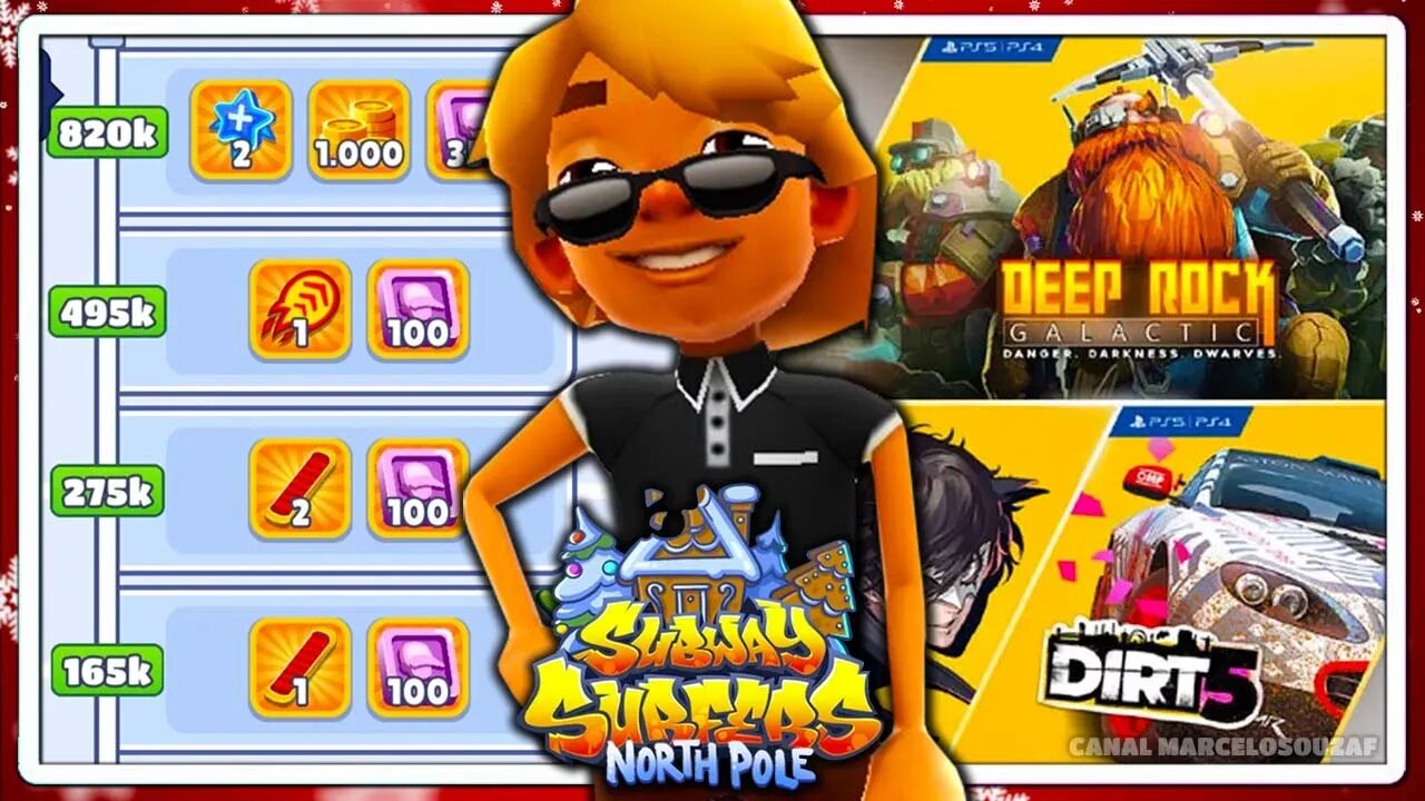 Subway Surfers Polo Norte 2021 | Jogos PS Plus Janeiro 2022 | Recorde com Brody Posh