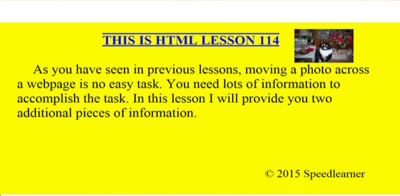 HTML Lesson 114