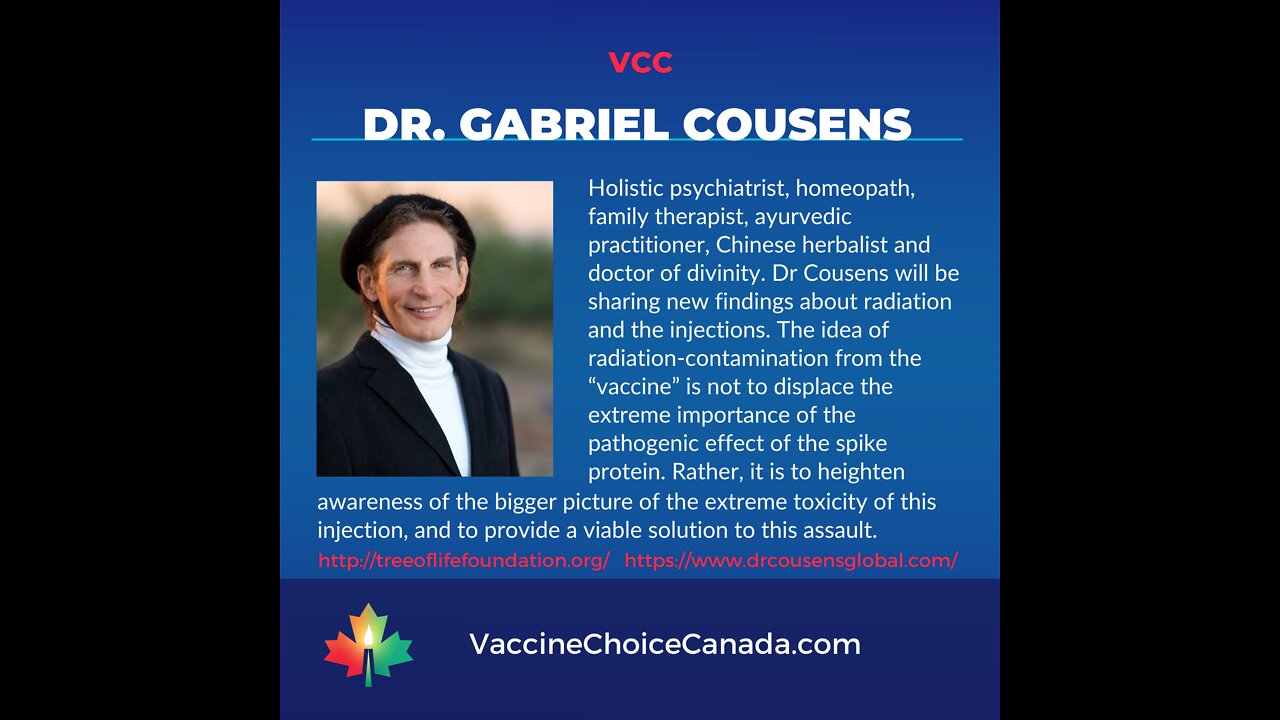 Dr. Gabriel Cousens - The Highly Probable Radio Contamination in Bioweapon Injection