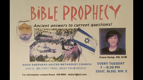 Bible Prophecy Class I Introduction to Scripture Series I by Grace Kemp I Tape 1, part 1