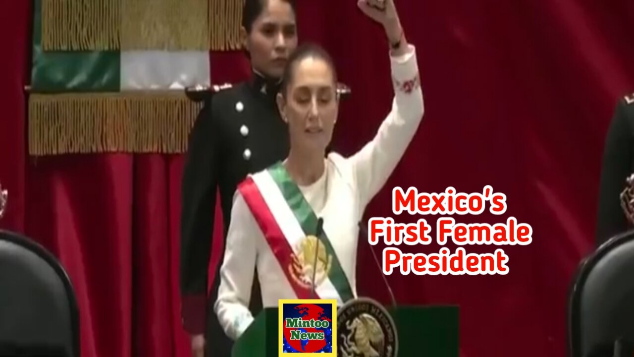 Mexico swears in first female president, Claudia Sheinbaum