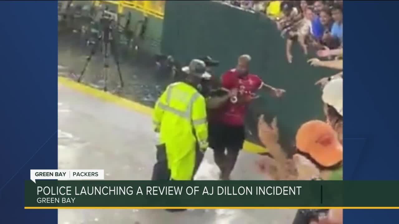 Green Bay Police reviewing incident involving AJ Dillon