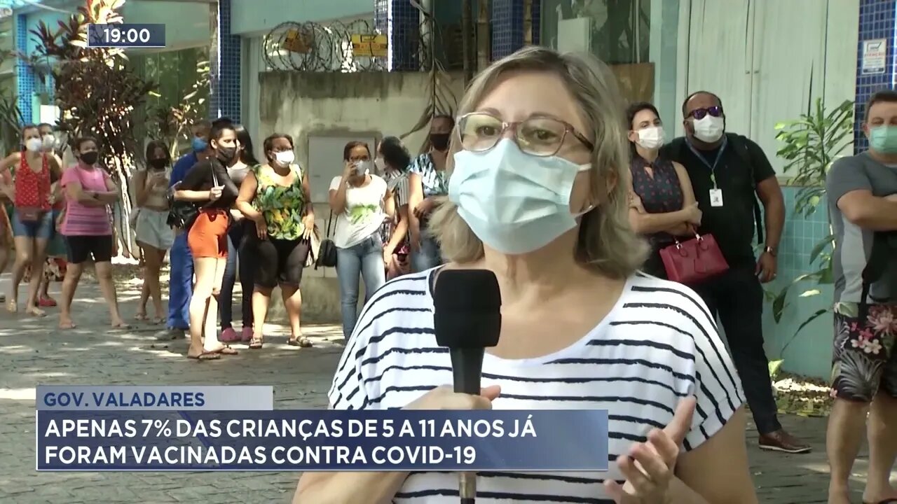 Governador Valadares: Apenas 7% das crianças de 5 a 11 anos já foram vacinadas contra covid-19