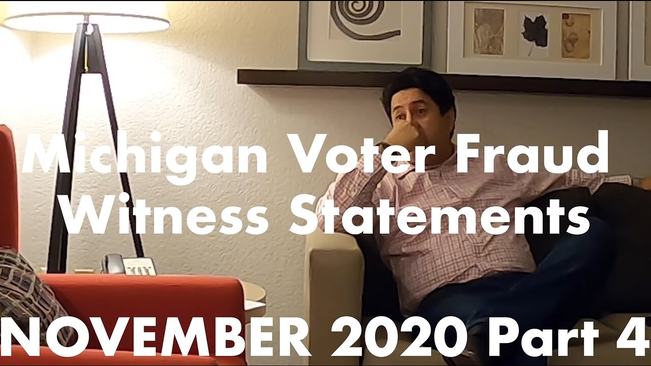 2020 Election – MI Voter Fraud Witness Jose Aliaga saw the 4am Biden Ballot Drop