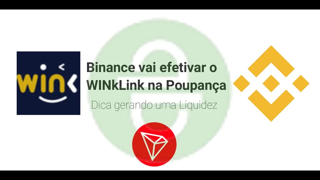 Dica - Binance vai colocar WIN em poupança - antecipe sua liquidez