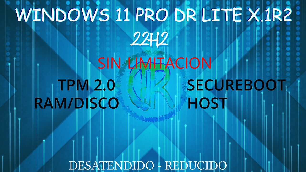 DR Lite 11 Pro 1.1r2 - 2.1r2 (22H2 - 22621.2134) Agosto 2023 | Instalador en Lote DR Lite