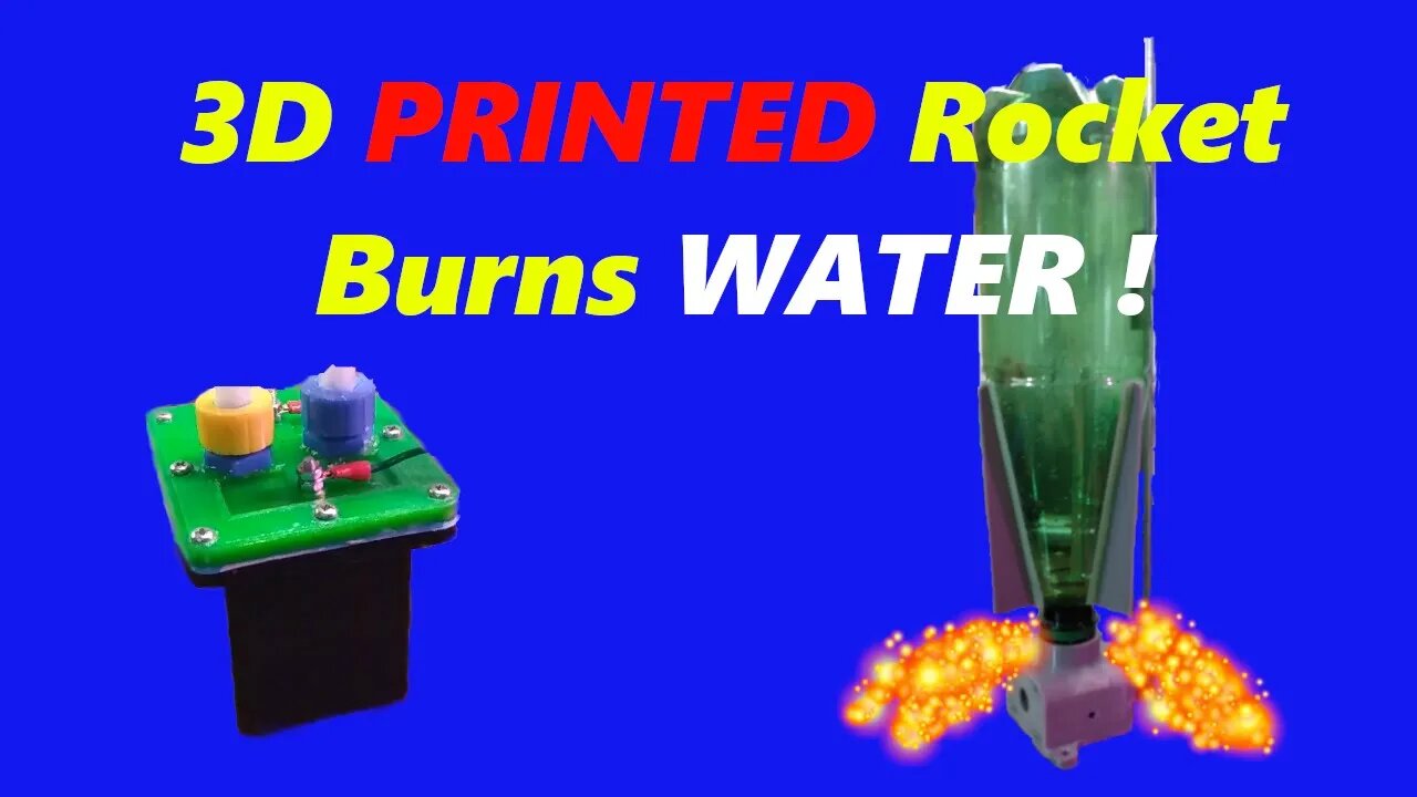 3D Printed Bottle Rocket ( water bottle)