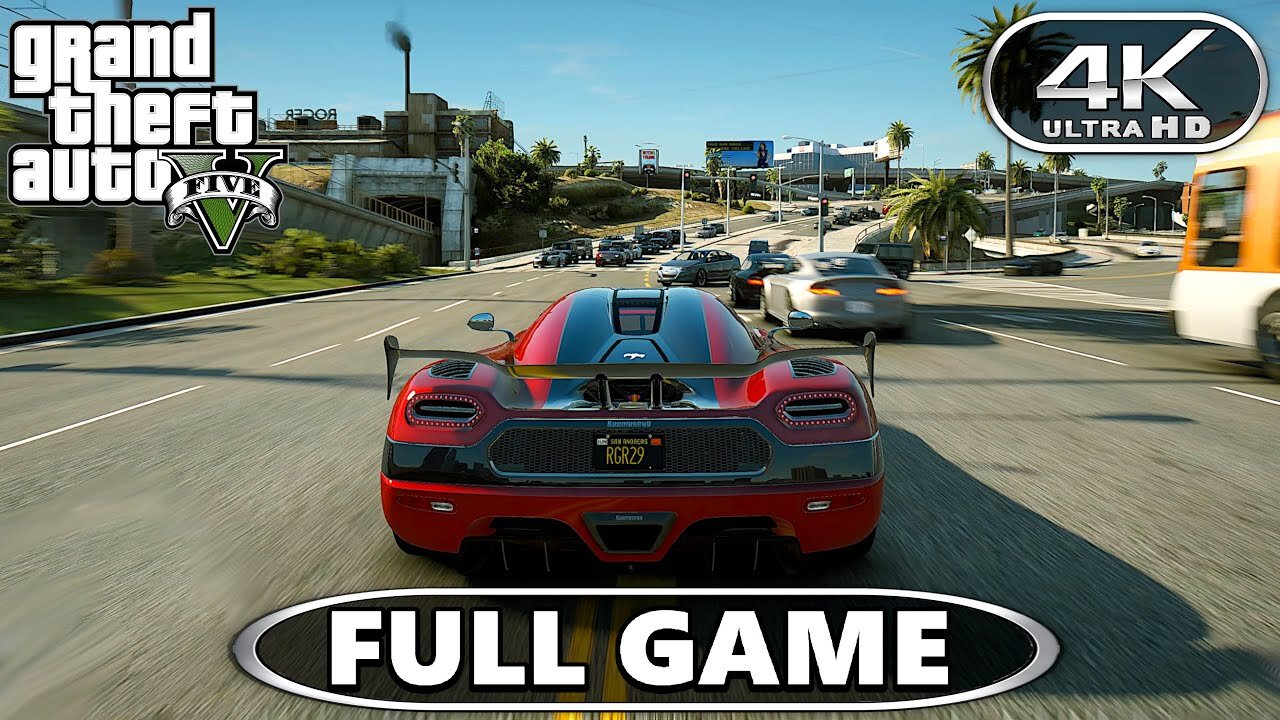 Grand Theft Auto 5 Gameplay - GTA 5 PC 4K 60FPS ULTRA (No Commentary)