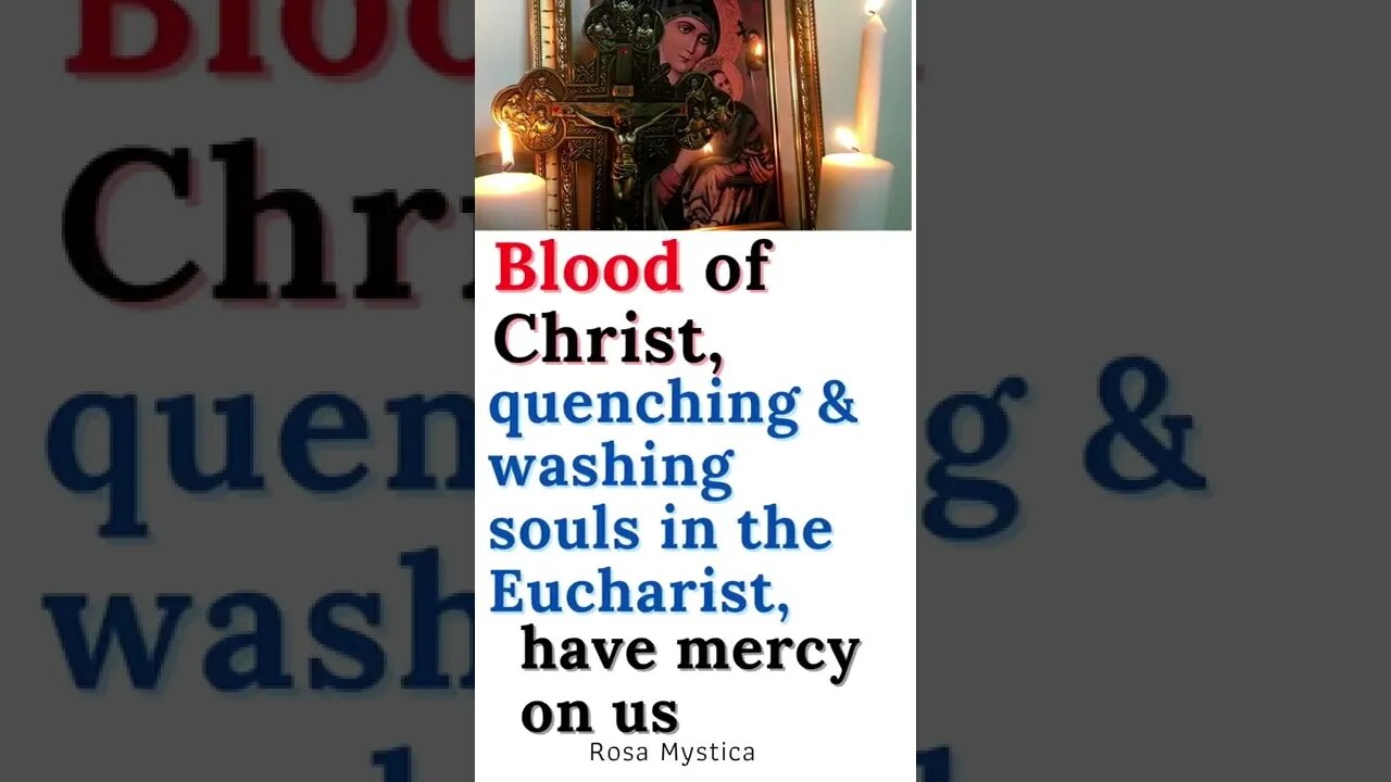 Blood of Christ, quenching & washing souls in the Eucharist, have mercy on us #shorts
