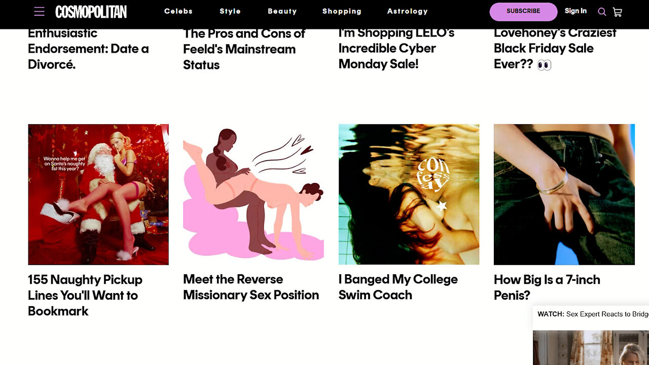 "Things that look like vaginas" by Cosmopolitan