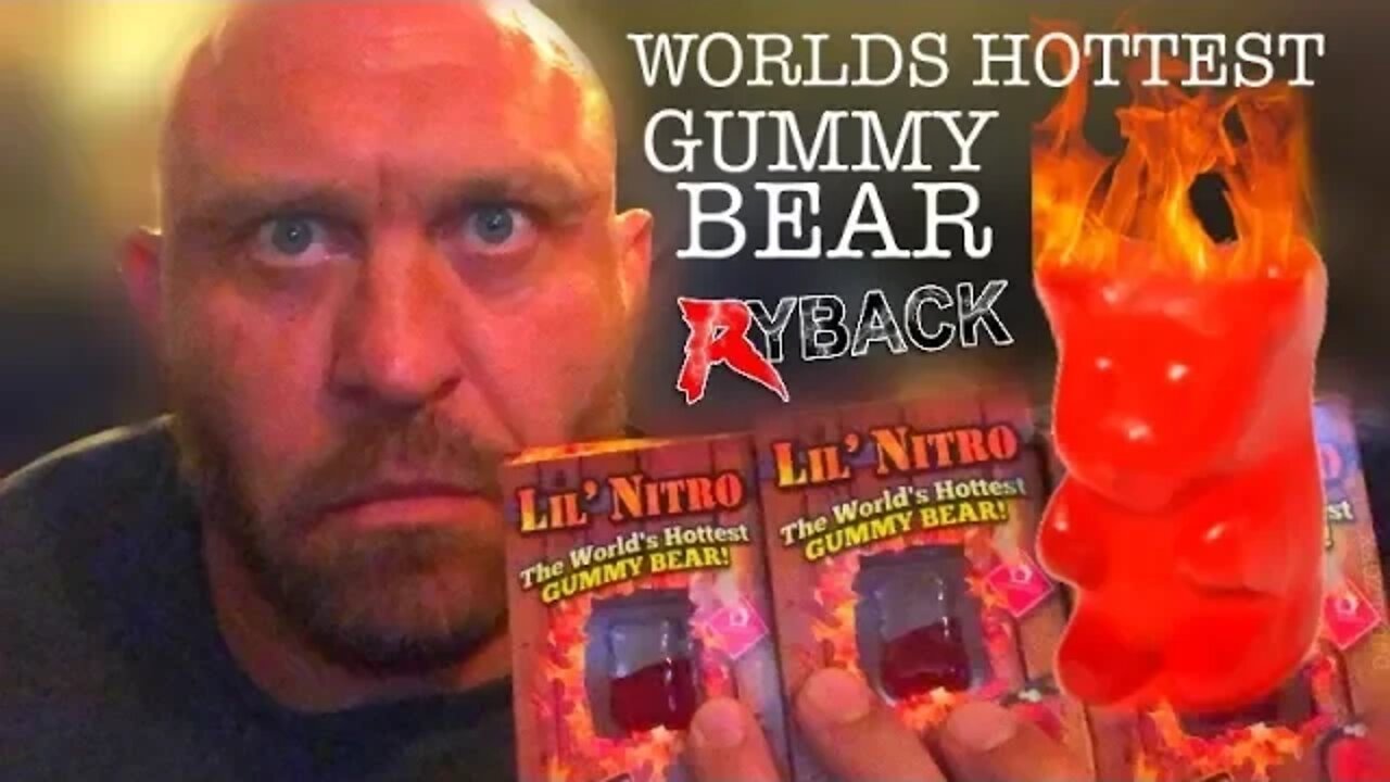 WORLDS HOTTEST GUMMY BEAR 3X LIL NITRO HOT FOOD CHALLENGE - RYBACK TV #LilNitroChallenge