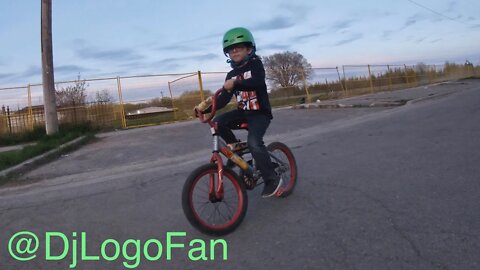 Dj learns 2 wheels
