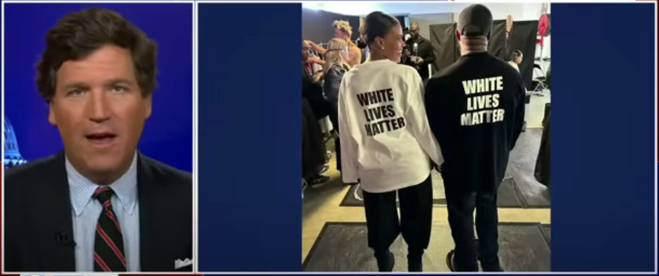 (mirror) Candace Owens reacts to firestorm over wearing WLM shirt - Tucker Carlson