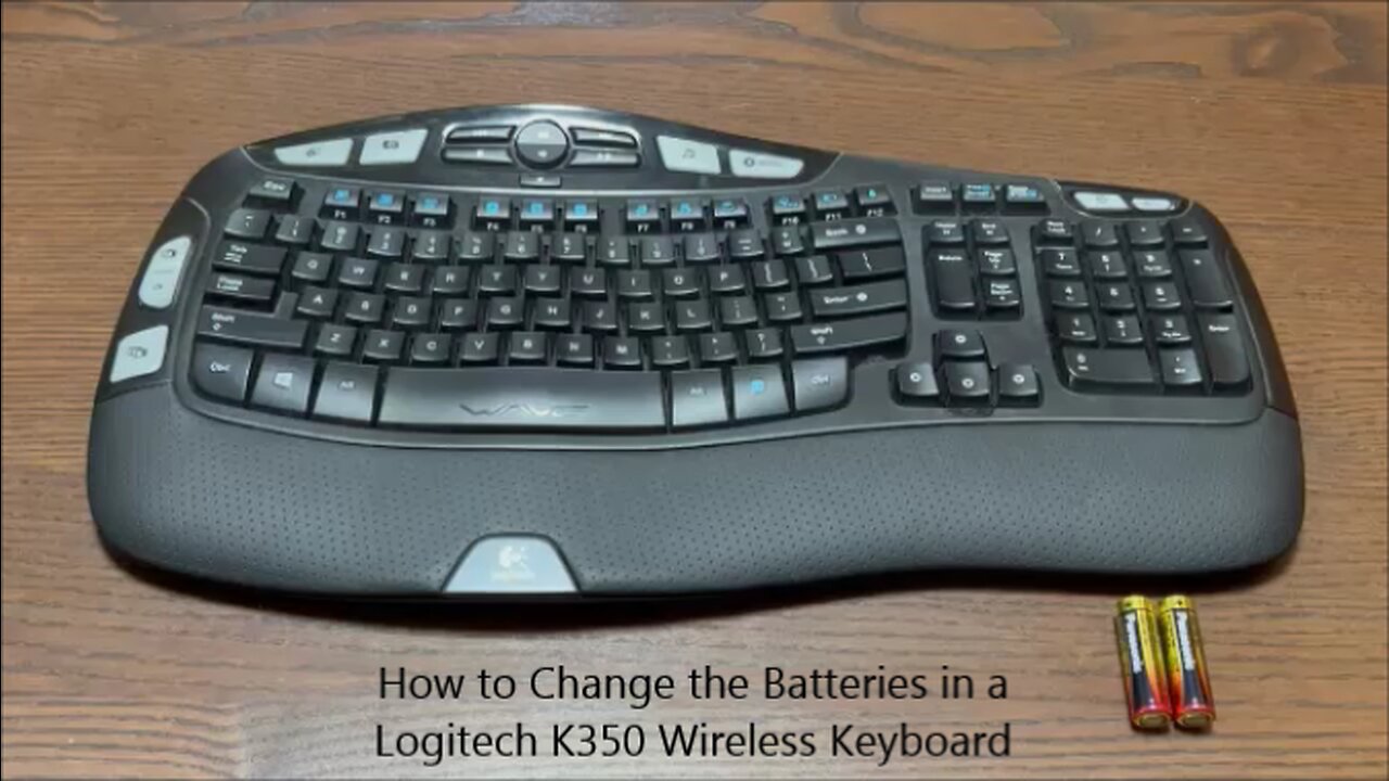 How to Change the Batteries in a Logitech K350 Wireless Keyboard