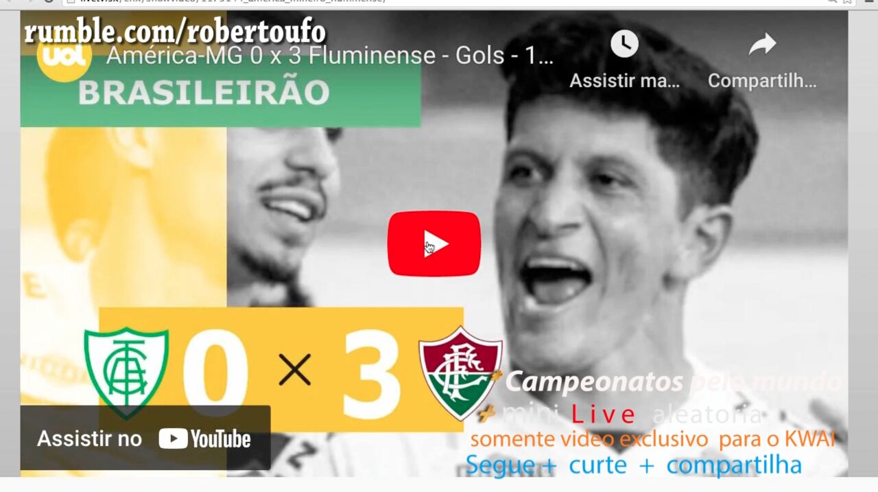 campeonato Brasileiro 2023 AMERICA MG 0x3 FLUMINENSE - rodada 1