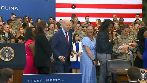 Joe Biden Appears Disoriented after speech in Rocky Mount, North Carolina