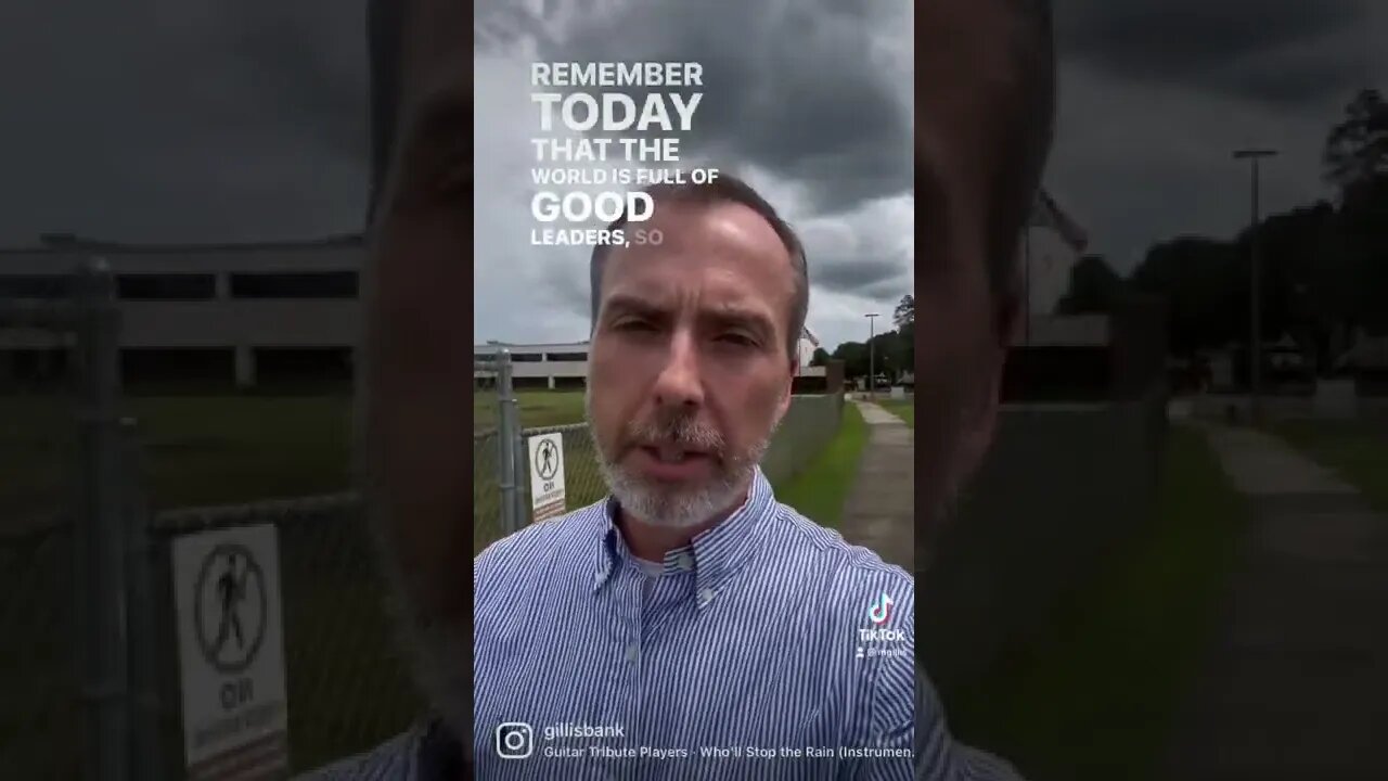 The world is full of good leaders. If you can’t find one, be one. #mattgillis