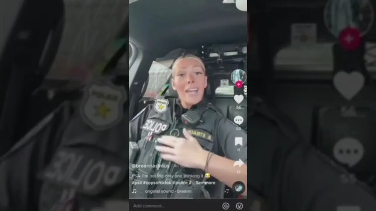 Rookie Cop Gets Suspended After Her Tiktok Talking About Abusing Her Power Goes Viral!