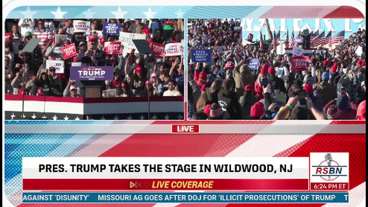 FULL SPEECH: President Trump Delivers Remarks at Rally in Wildwood, NJ - 5/11/24