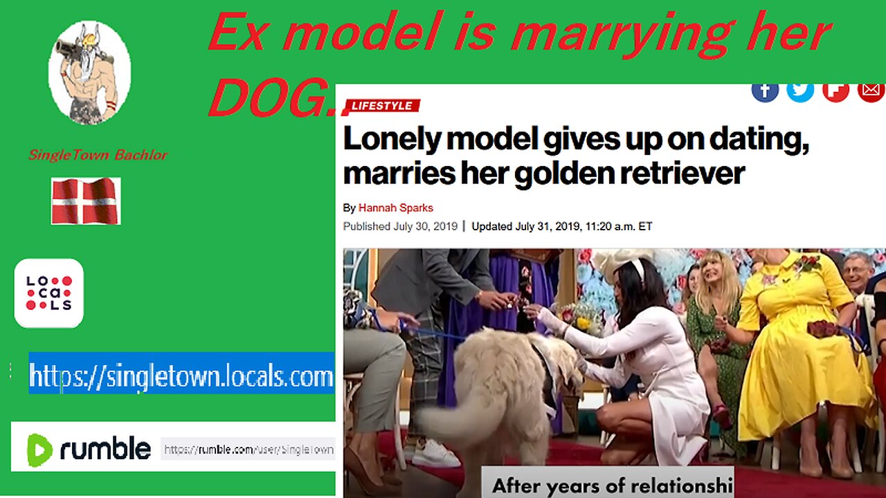 Ex. model is marrying her dog... !!