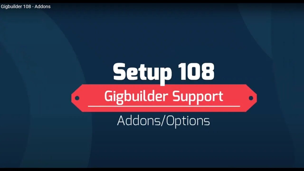 Gigbuilder 108 - Addons