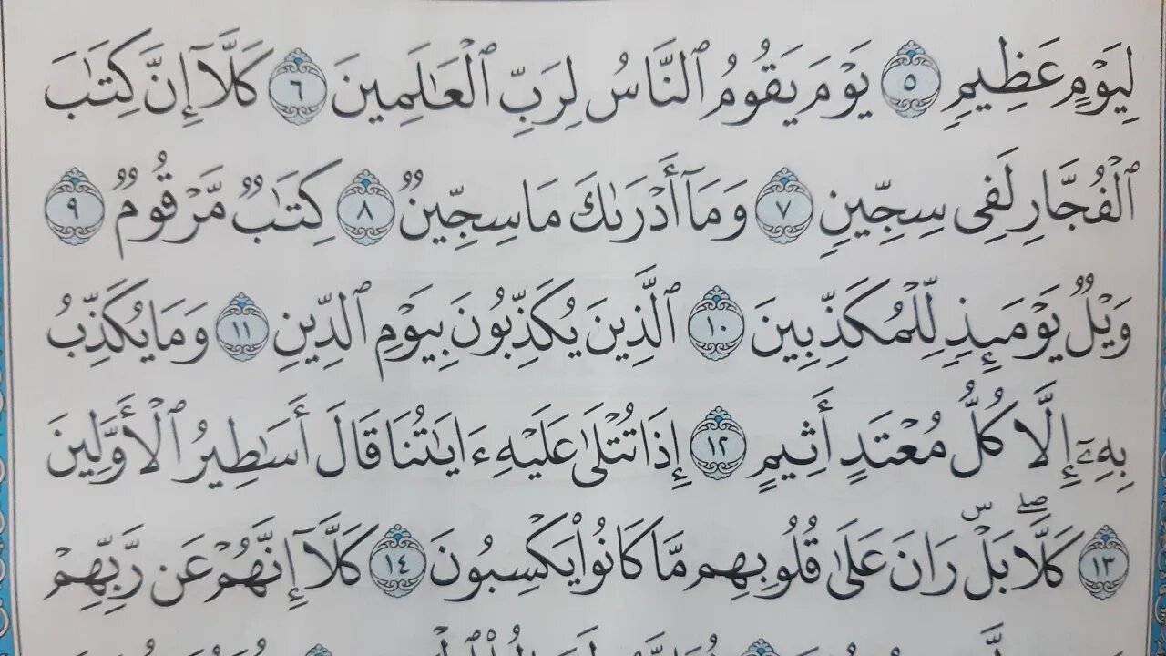 Ayman Suwaid Surat Al Mutaffifin full written