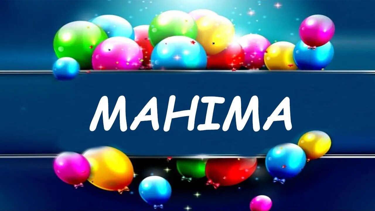 Happy Birthday to Mahima- Birthday Wish From Birthday Bash