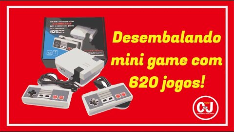 Desembalando Mini Game com 620 jogos