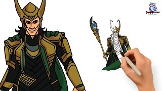 How To Draw Loki Step by Step - Easy Art Tutorial