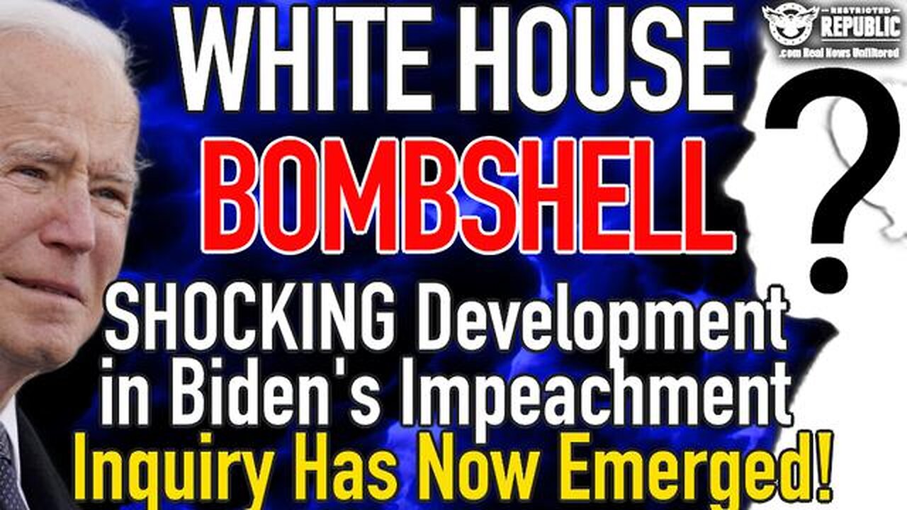 White House Bombshell! Shocking Development In Biden's Impeachment Inquiry Just Emerged!