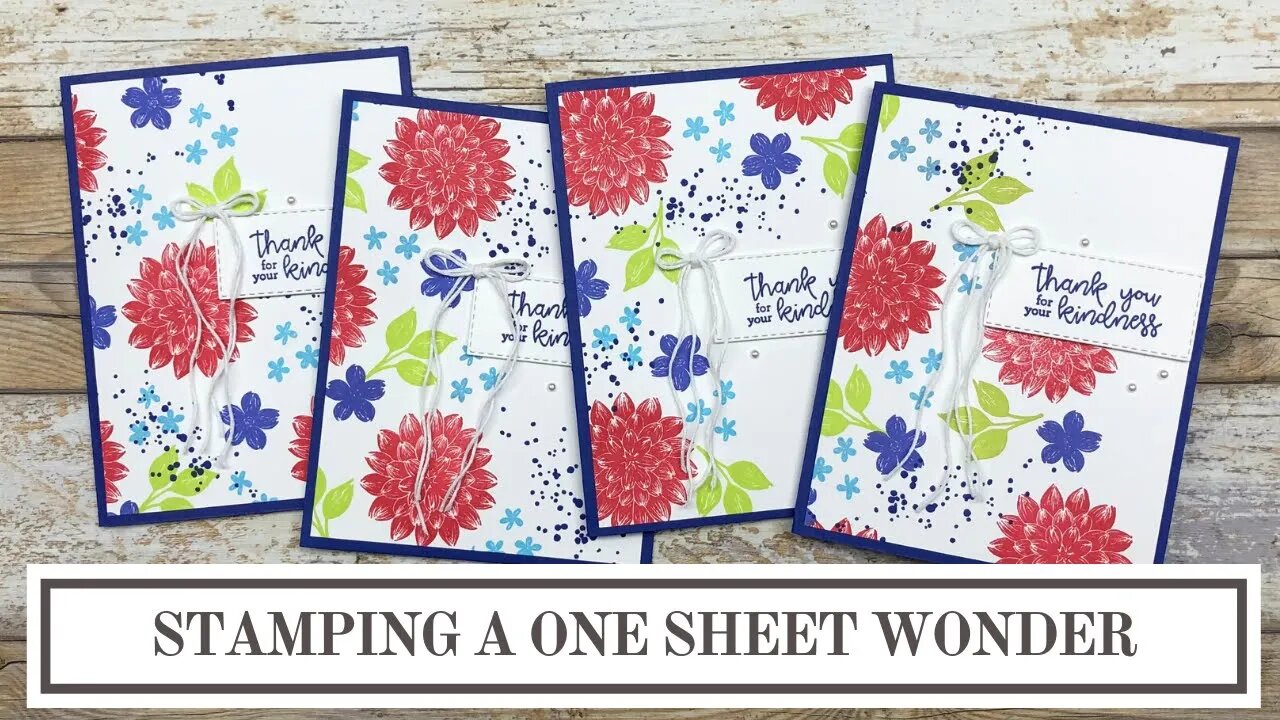 How to Stamp One Sheet Wonder Cards