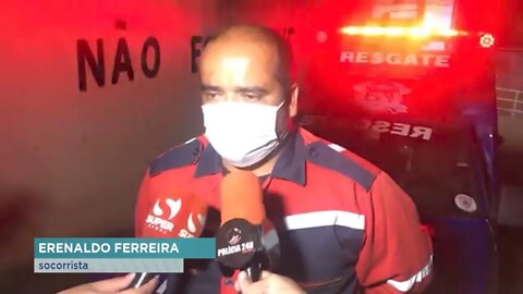 Santana do Tabuleiro: homem é atingido com golpe de facão no pescoço e tem parte da orelha cortad