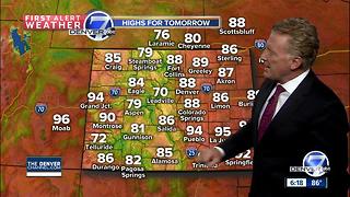 Warm and dry through the end of the work week