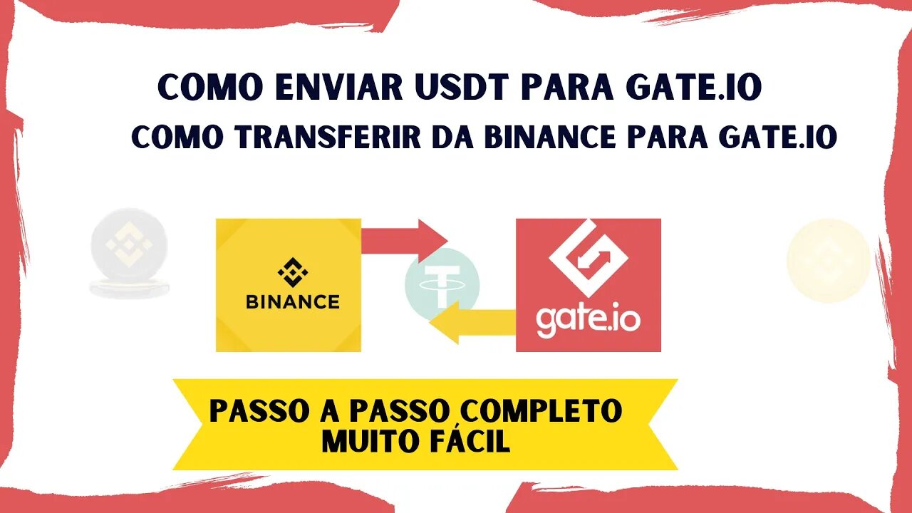 COMO ENVIAR USDT DA BINANCE PARA A GATE IO