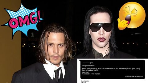 The Johnny Depp Marilyn Manson Text "Bombshells"