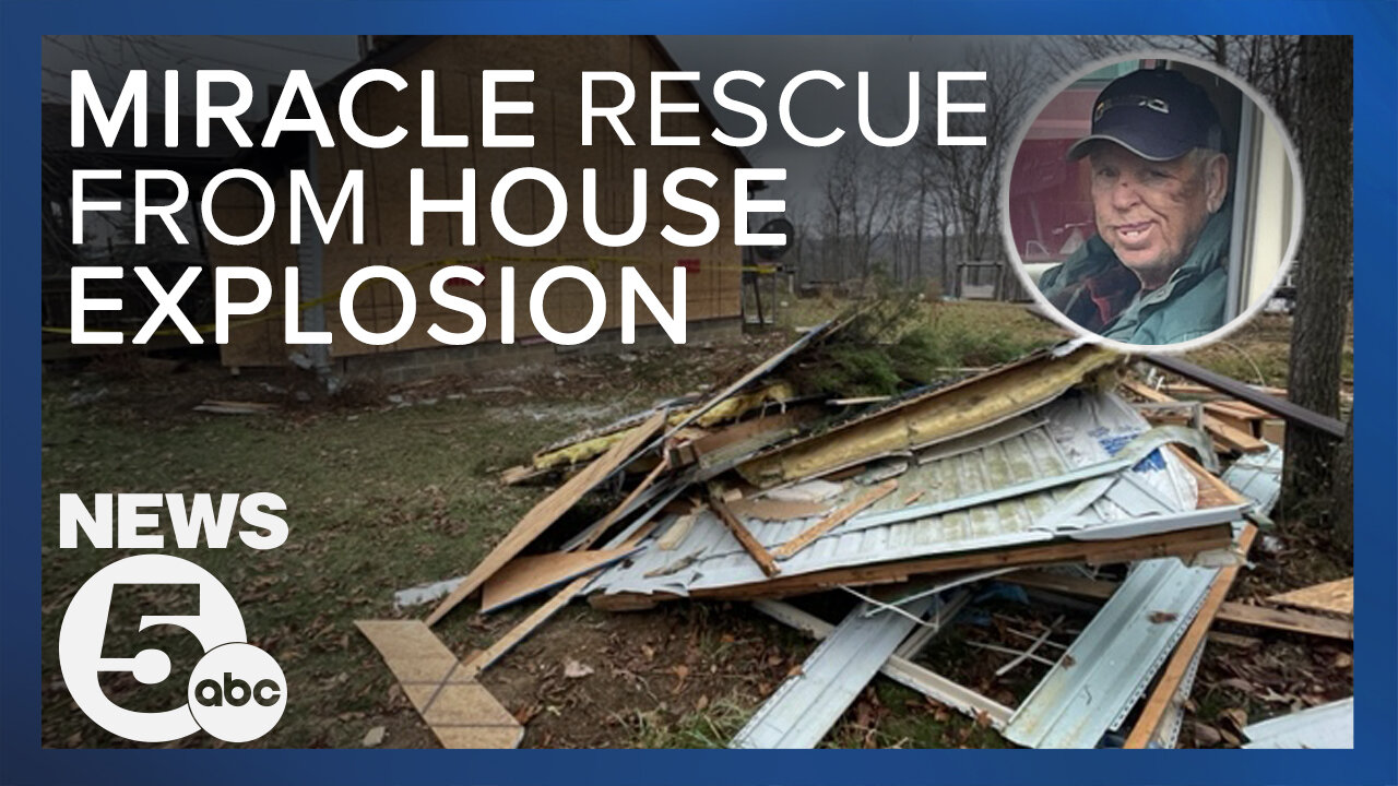 83-year-old man rescued from house explosion