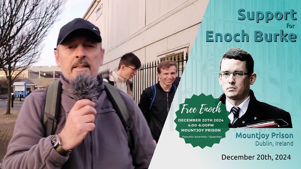 Support for Enoch Burke – Outside Mountjoy Prison, 20.12.2024