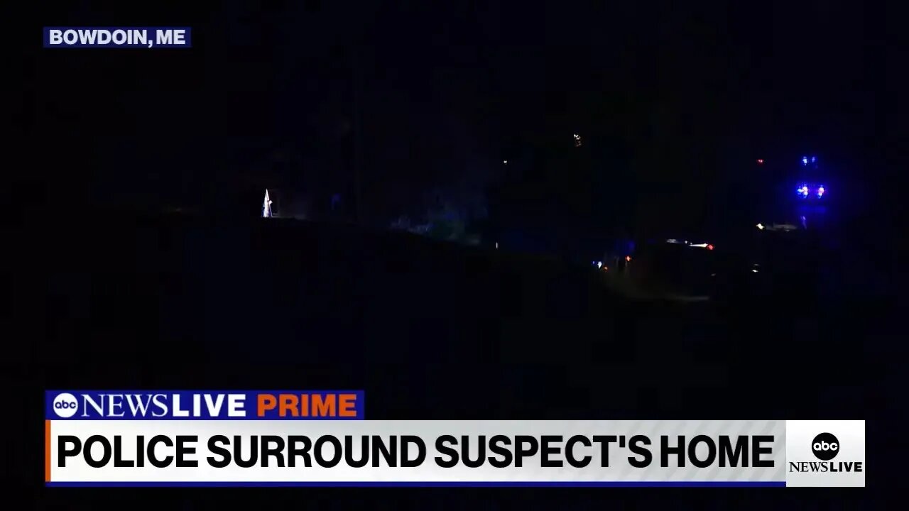 Maine mass shooting: Police surround suspect's home, shout "you're under arrest"