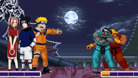 MUGEN - NARUTO KUN & SASUKE KUN vs. Dark Ryu & Dark Ken - Download