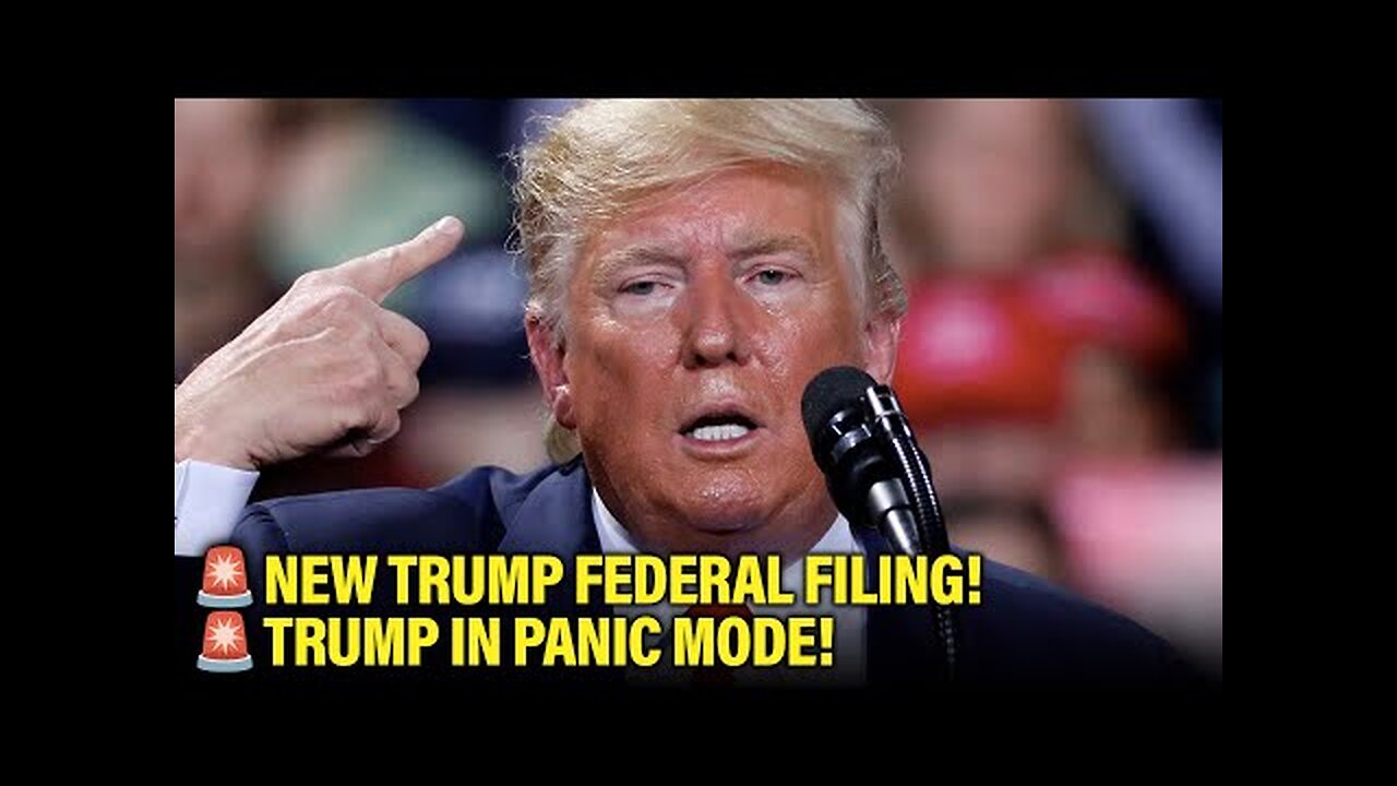 Trump files secret MOTION in Federal Court to HIDE DEVASTATING New Evidence