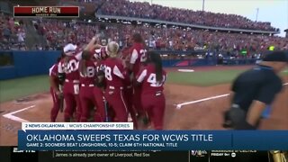 OU sweeps Texas for WCWS title