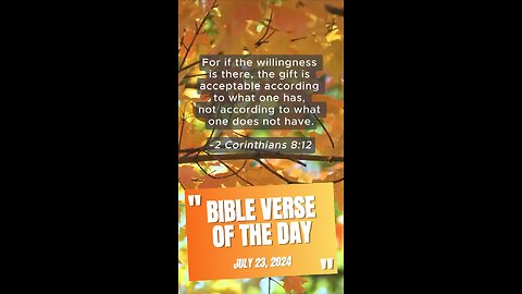 Bible Verse of the Day: July 23, 2024