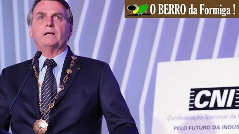 Bolsonaro homenageado na CNI recebe o Grande Colar Ordem do Mérito Industrial