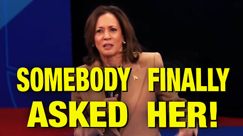 Kamala FINALLY Confronted With The Question No One Will Ask!